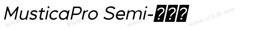 MusticaPro Semi字体转换 MusticaPro Semi字体转换